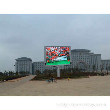 P8mm Waterproof High Brightness Outdoor Fixed Full Color LED Sign